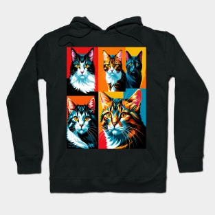 Pop Art Cat Portraits Hoodie